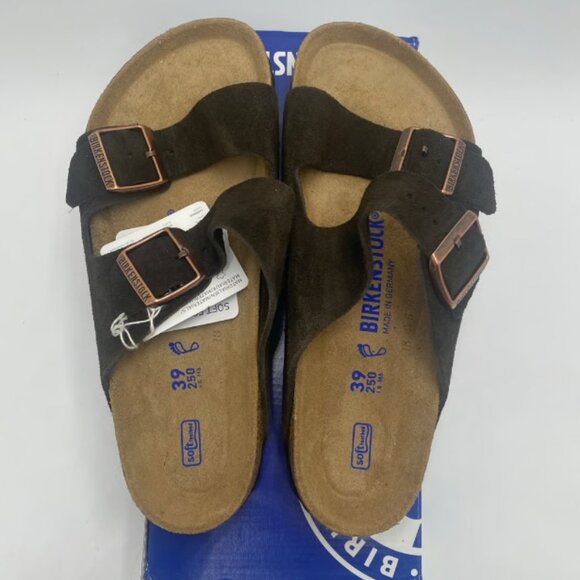 Birkenstock Arizona Bs Soft Footbed Mocca Suede 39 Reg L 8 M 6 - Picture 3 of 10